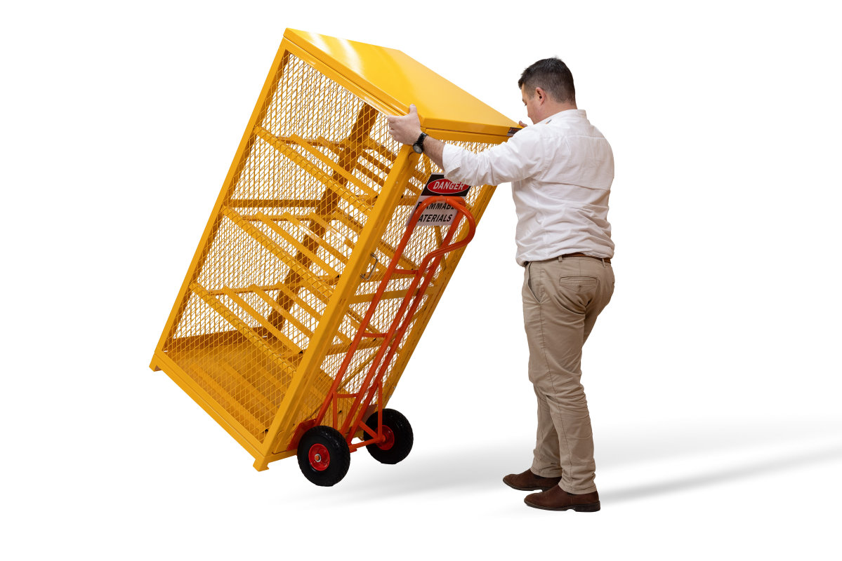 Buy Gas Bottle Storage Cage in Workplace Safety Equipment available at Astrolift NZ