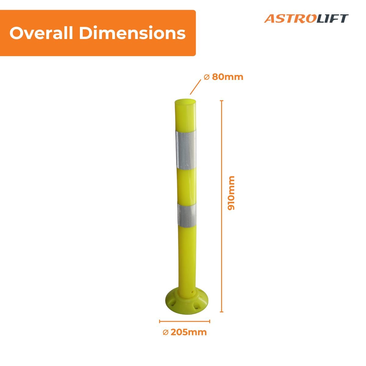 Buy Delineator Post - Yellow  in New Products available at Astrolift NZ