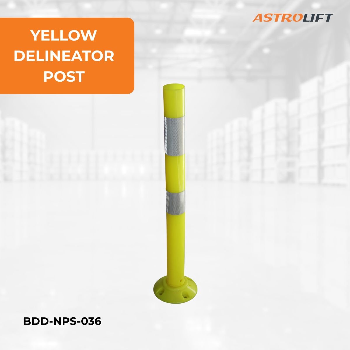 Buy Delineator Post - Yellow  in New Products available at Astrolift NZ