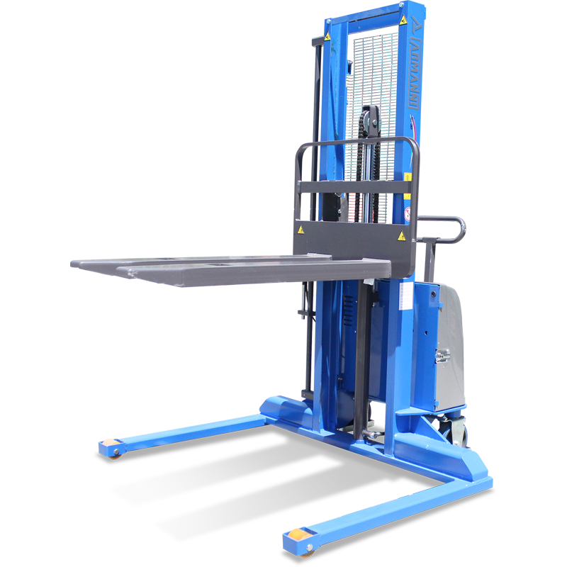 Semi-electric Straddle Stacker (Auto-levelling) Buy Semi-electric Straddle Stacker (Auto-levelling) in Pallet Stackers from Armanni available at Astrolift NZ