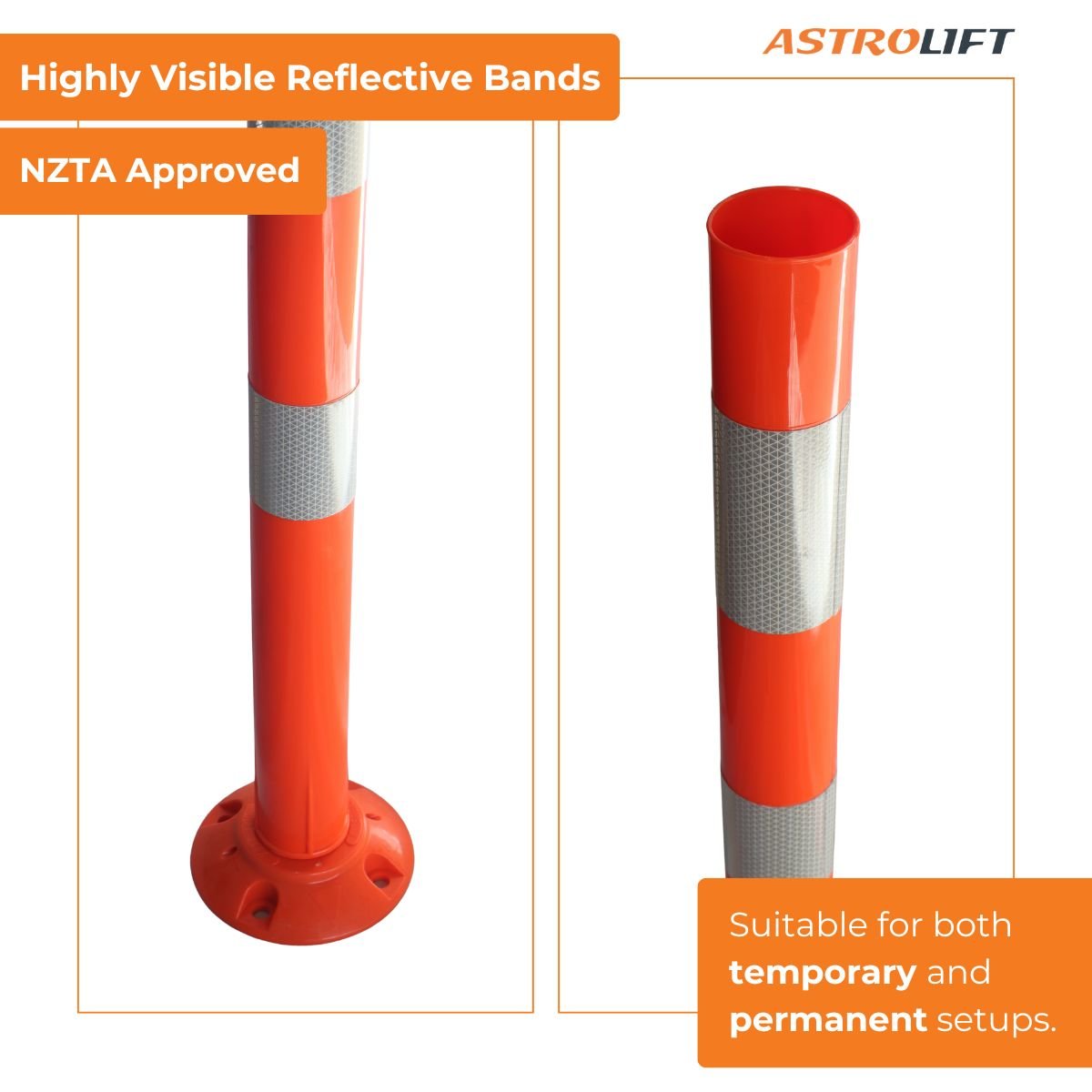 Buy Delineator Post - Orange  in New Products available at Astrolift NZ