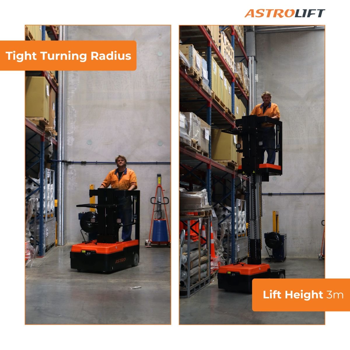 Buy Order Picker - Electric  in Tugs and Mobile Plafforms available at Astrolift NZ